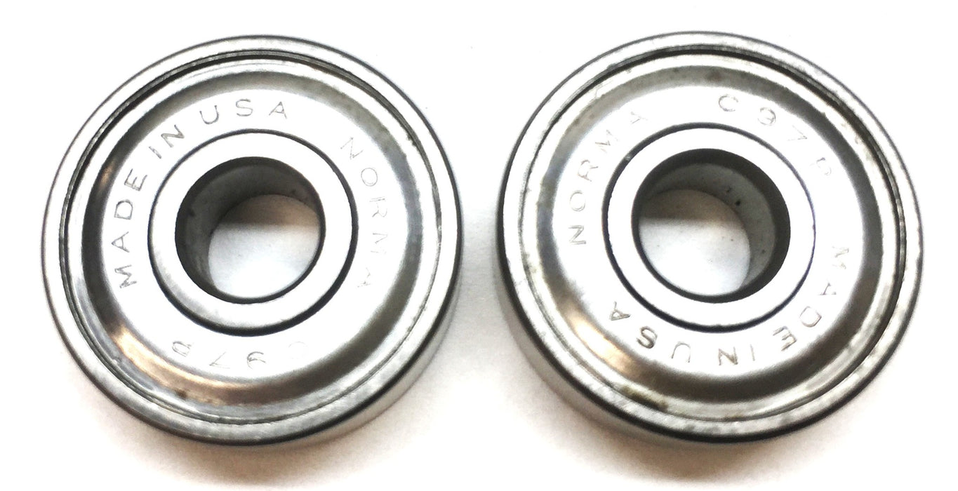 Norma Single-Row Ball Bearing C97PP [Lot of 2] NOS