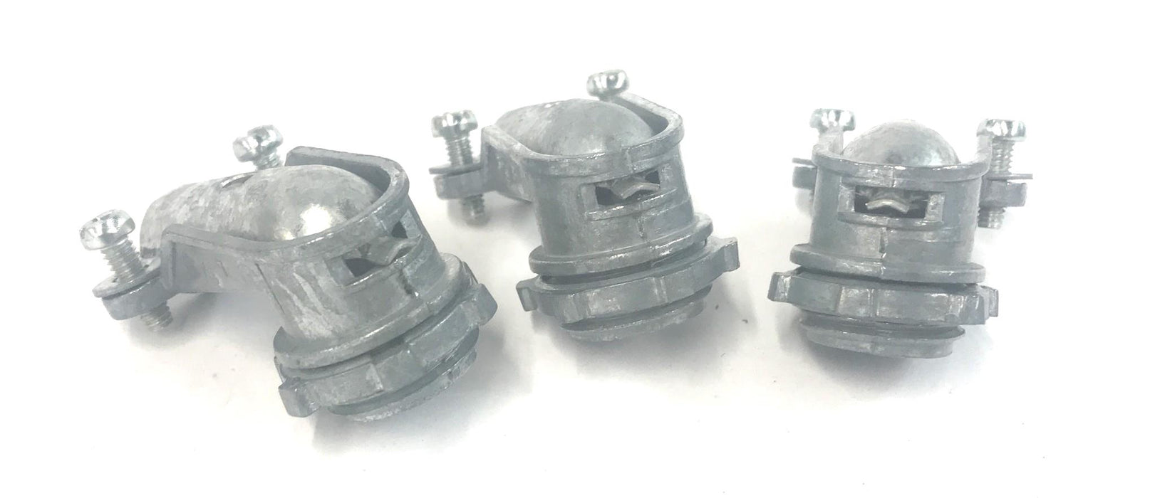 NEER Box(50 Pcs) of 3/8IN 90 Deg Armored Cable Connector Screw Missing AC-90 NOS