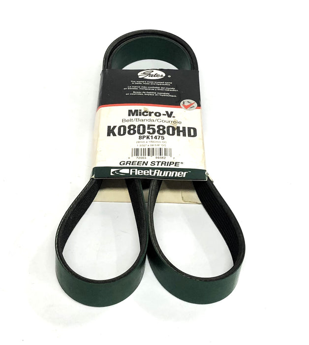 Gates FleetRunner Green Stripe Micro-V Drive Belt K080580HD (8PK1475) NOS