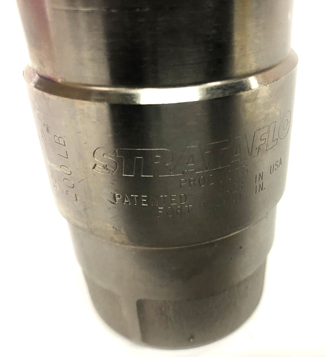 Strataflo 1-1/4 Inch 200LB Check Valve With Steel Poppet 2400 NOS