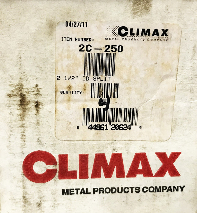 Climax 3-3/4 inch 2-Piece Split Shaft Collar 2C-250 [Lot of 4] NOS