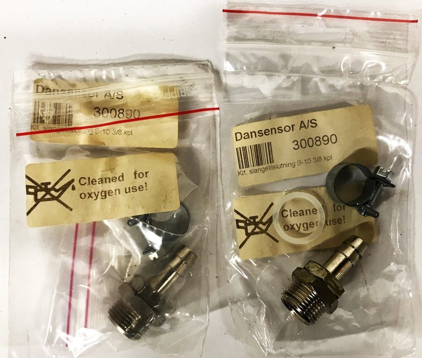 Dansensor Barbed Hose Coupling Kit 300890 [Lot of 2] NOS