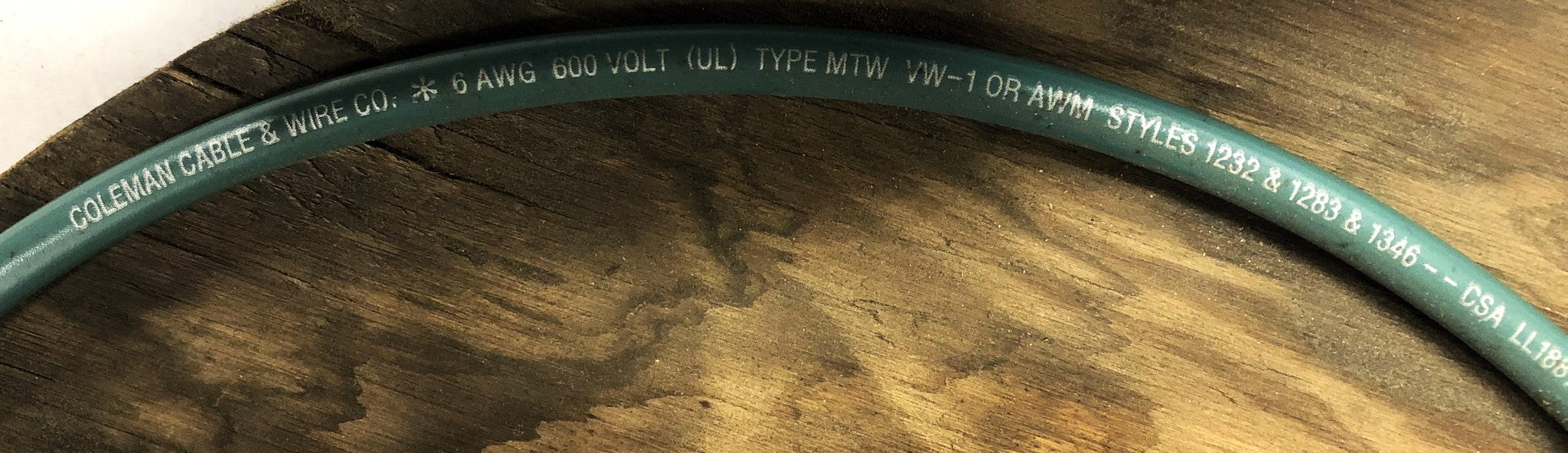 Coleman Cable & Wire Co 6AWG 600V MTW/AWM Copper Wire 1232,1283,1346 NOS