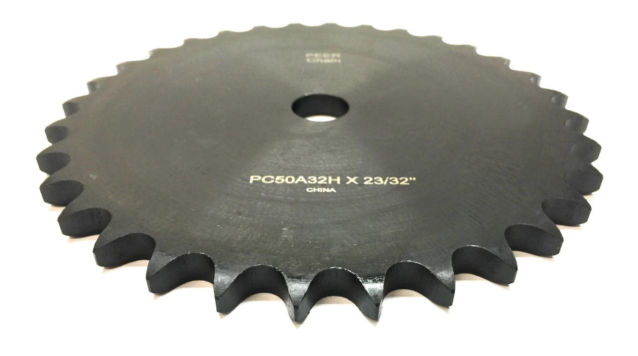 Peer Chain Type-A Stock Bore .70" Roller Chain Sprocket PC50A32H (50A32H) NOS