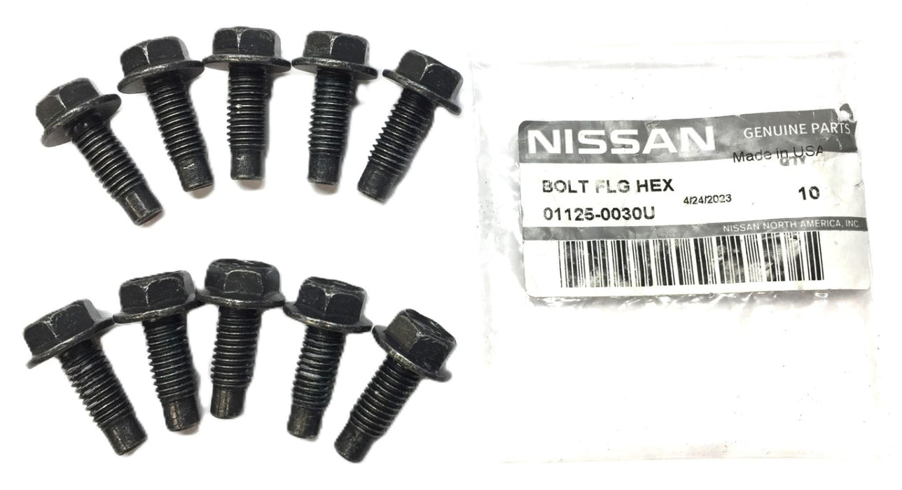 Nissan Bumper Brace Bolt 01125-0030U [Lot of 10] NOS