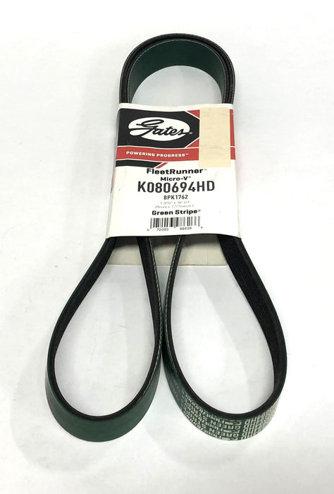 Gates FleetRunner Micro-V Green Stripe Drive Belt K080694HD (8PK1762) NOS