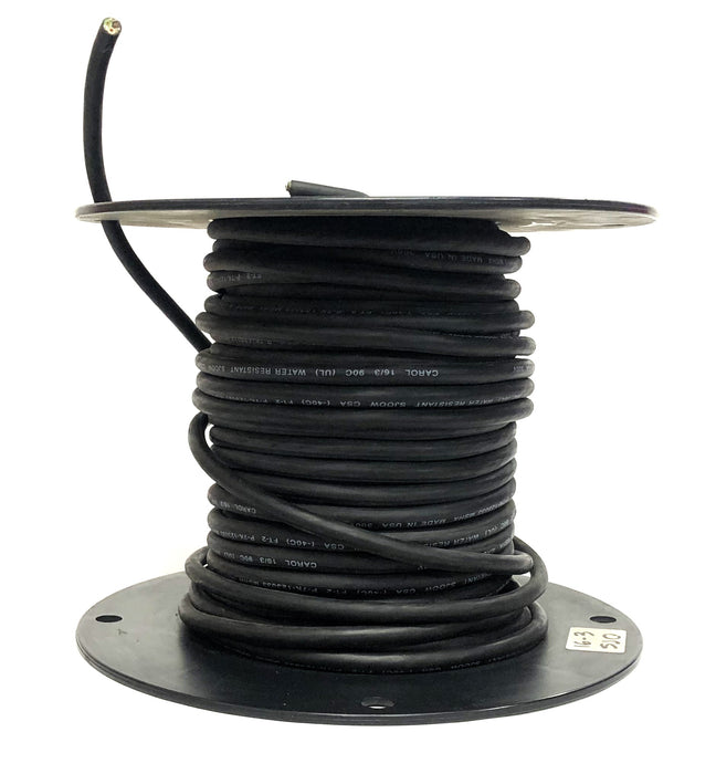 Carol 250FT 3 Conductor 16AWG Unshielded 600V 90C SJ00W 1/2 Spool 01342.15.01NOS
