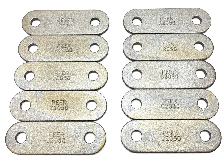 Peer Chain Zinc Plated Roller Chain Plate C2050 [Lot of 10] NOS