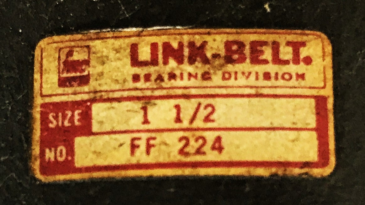 LInk-Belt Flange Bearing/Gear Assembly(2) FF224-1-1/2 USED
