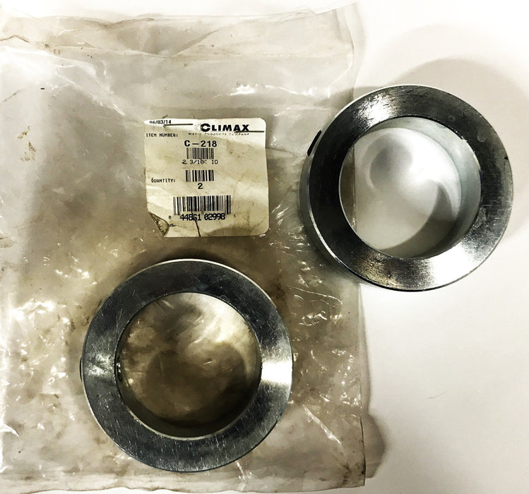 Climax 2-3/16 inch Set Screw Collar C-218 [Lot of 2] NOS