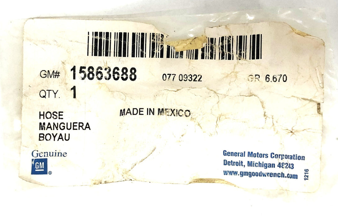 GM OEM Power Steering Gear Inlet Hose 15863688 NOS