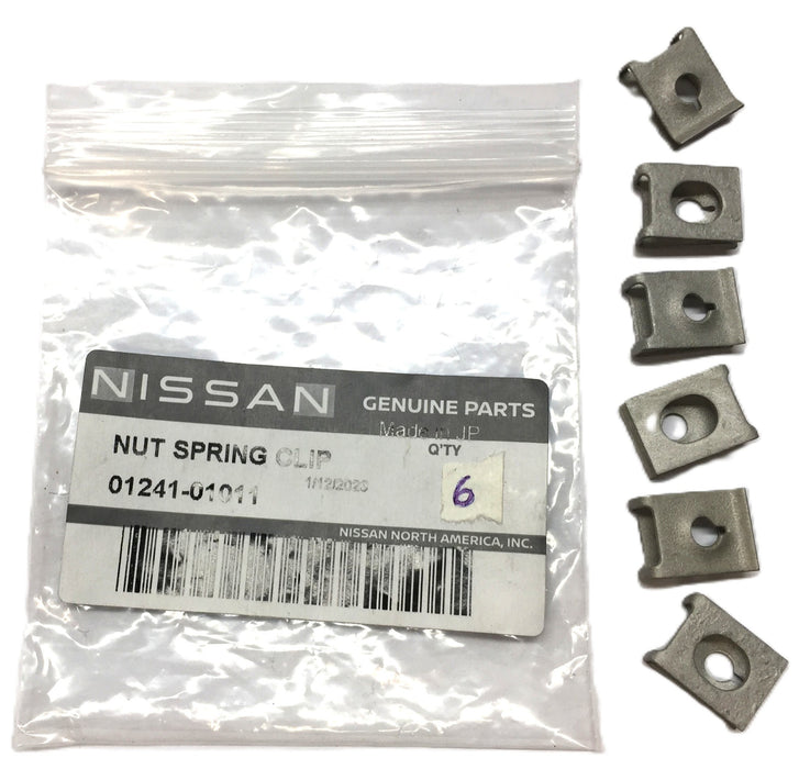Nissan Group Mud Flap Spring Clip Nut 01241-01011 [Lot of 6] NOS
