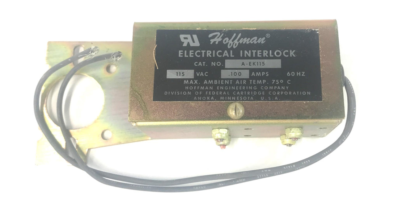 Hoffman Electrical Interlock 115 VAC .100A 60Hz A-EK115 NOS