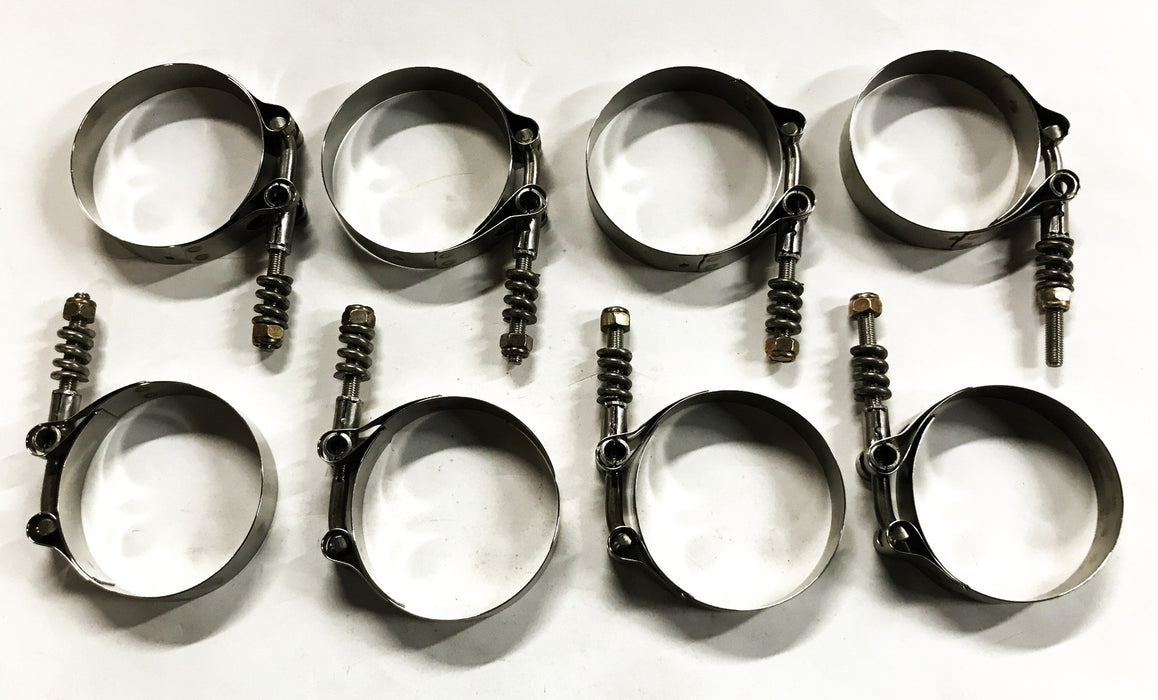 Five Star Manufacturing 3 inch Stainless T-Bolt Clamp 250-76-316 [Lot of 8] NOS