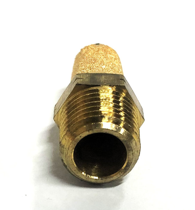 Unbranded Brass Pneumatic Air Muffler 9/16 Inch NPT Male [Lot of 18] NOS