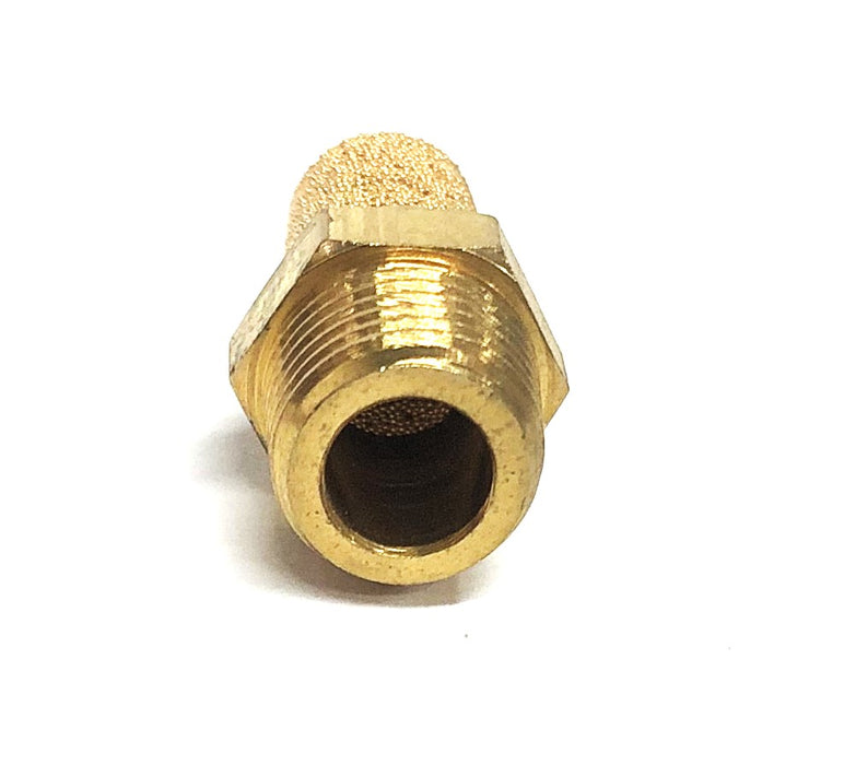 Unbranded Brass Pneumatic Air Muffler 1/8 Inch NPT Male [Lot of 13] NOS