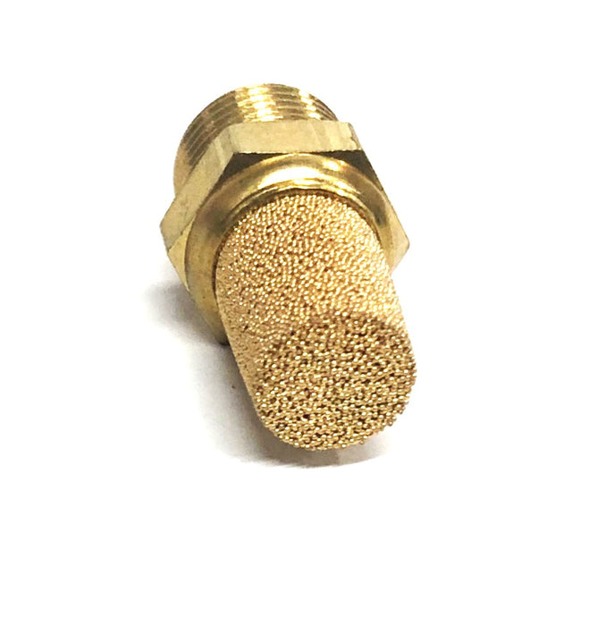 Unbranded Brass Pneumatic Air Muffler 1/8 Inch NPT Male [Lot of 10] NOS