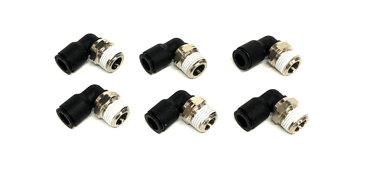 Legris Push Connect 90 Degree Elbow Male Coupling 3/8 Inch [Lot of 6] NOS