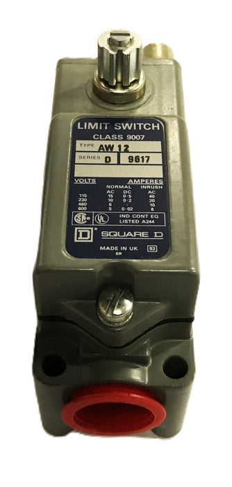 Square D Class 9007 Series D Limit Switch AW-12 (9617) NOS