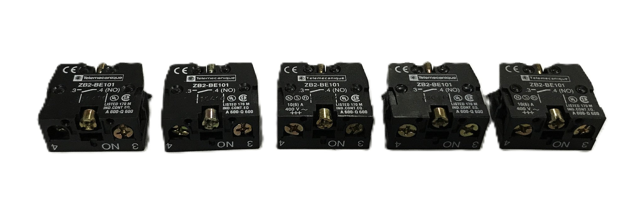 Telemecanique Contact Block ZB2-BE101 [Lot of 5] NOS