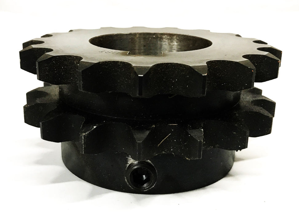 Tsubaki 17-Tooth Double Roller Chain Sprocket HD60B17-F2-1/8 NOS