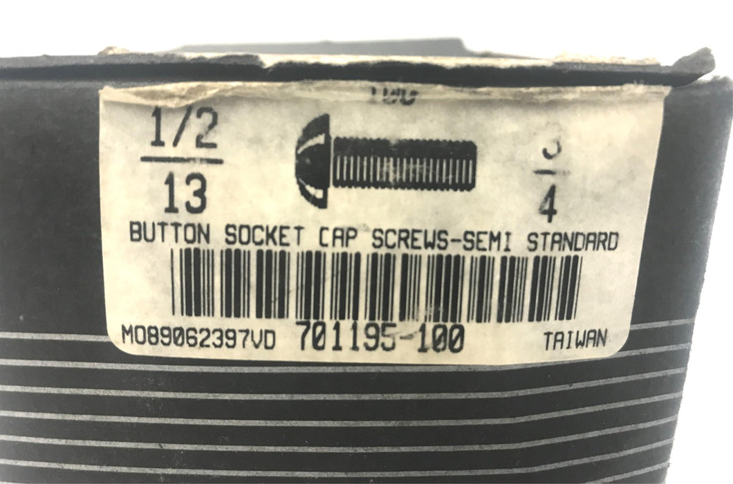 Brighton-Best Button Socket Cap Screw-Semi Standard 701195 [Lot of 10] NOS