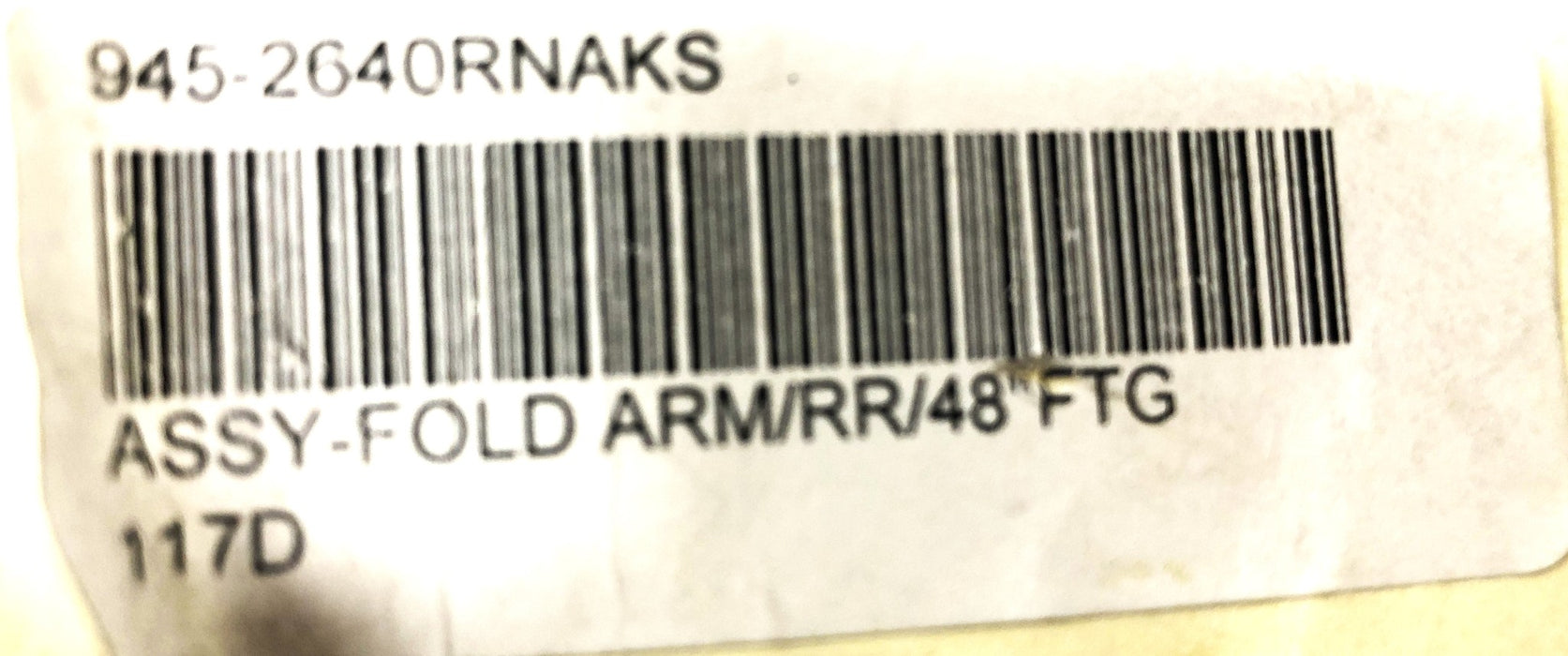 Unbranded Assembly Fold Arm 48 inch FTG Rear Kit Shipout 945-2640RNAKS NOS