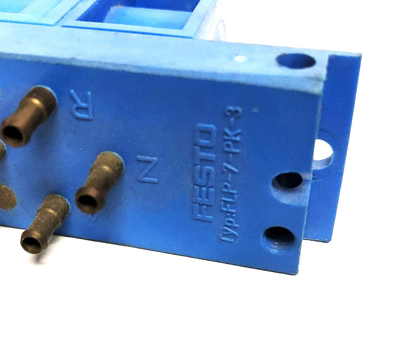 Festo Mono Block Valve And Valve Sub Bas OS-PK-3-6/3 FLP-7-PK-3 [Lot of 2] USED