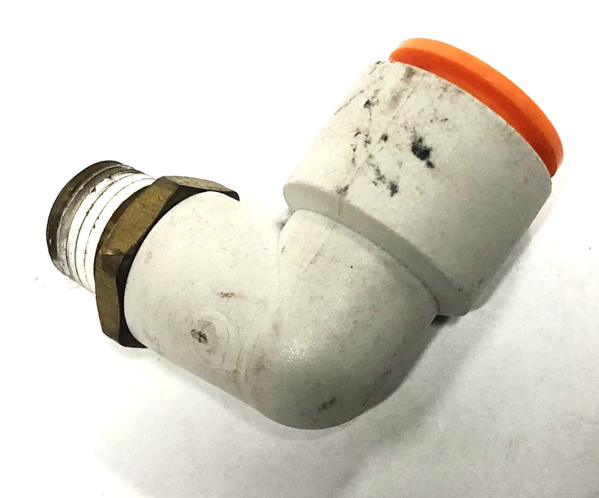 SMC Spore Push Connect Male Union Coupling 90 Degree 1/2 Inch [Lot of 3] NOS