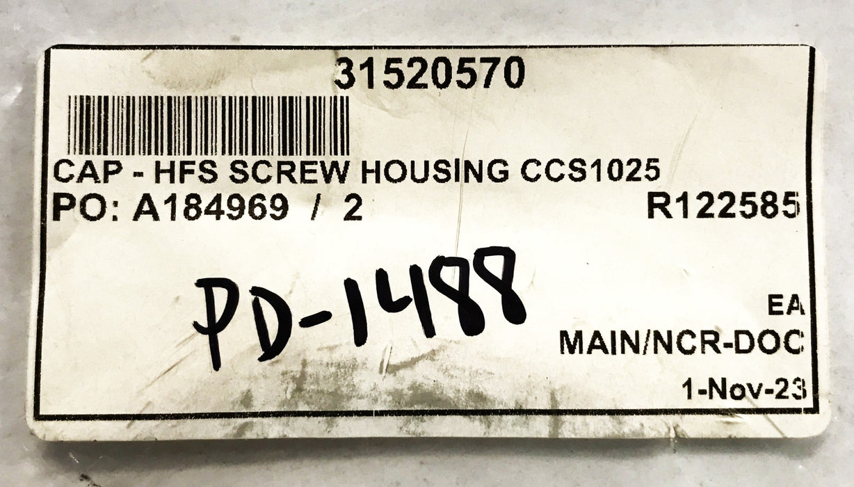 Unbranded Stainless HFS Screw Housing Cap R122585 NOS