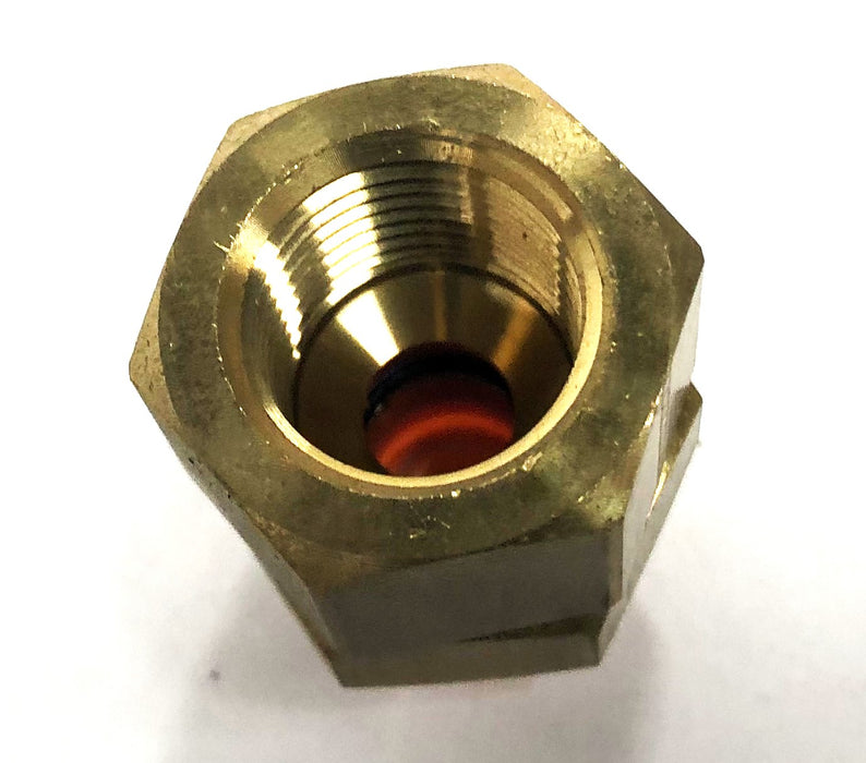 SMC 3/8IN NPT 1/2IN Tube Brass Female Bulkhead Connector KQ2E13-37 [Lot of 5]NOS