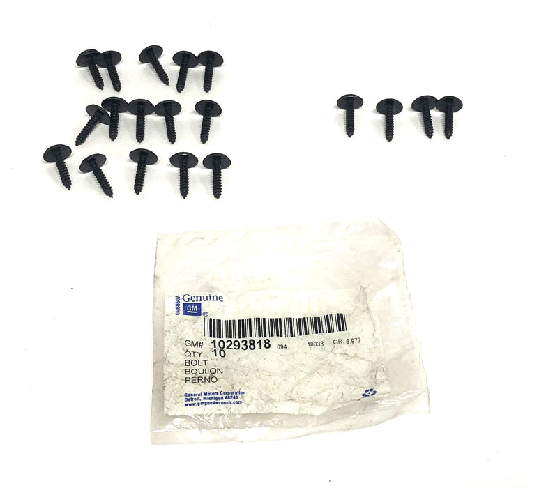 GM OEM Fender Liner Screw 10293818 [Lot of 19] NOS
