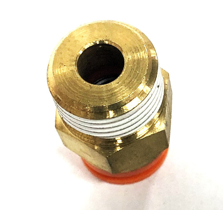 SMC 1/4IN NPT 3/8IN Tube Brass Male Bulkhead Connector KQ2H11-35S [Lot of 10]NOS