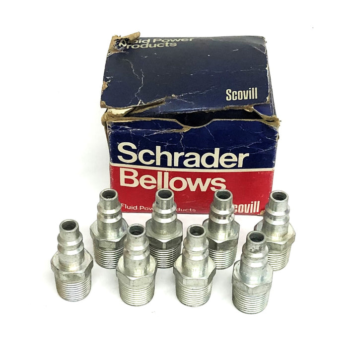 Schrader Bellows Scovill 1/2 Inch Valve Fitting 6008-0011 [Lot of 8] NOS