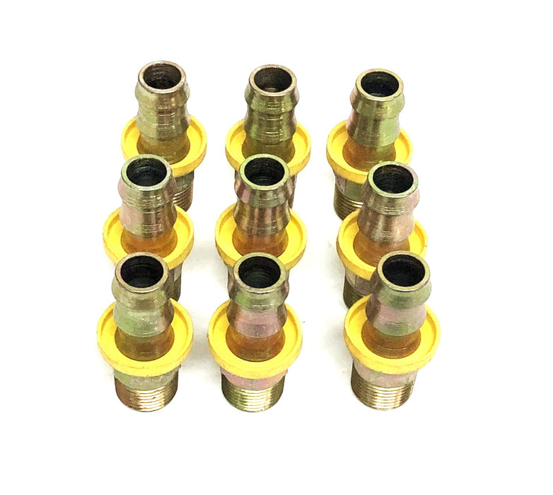 Parker Push-Lok 3/8x1/2 Inch Fluid-Connector 30182-6-8 [Lot of 9] NOS