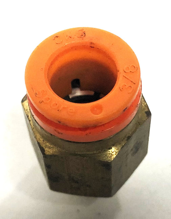 SMC Spore 1/4 Inch Male Push Connect Coupling 3/8 Inch [Lot of 9] NOS