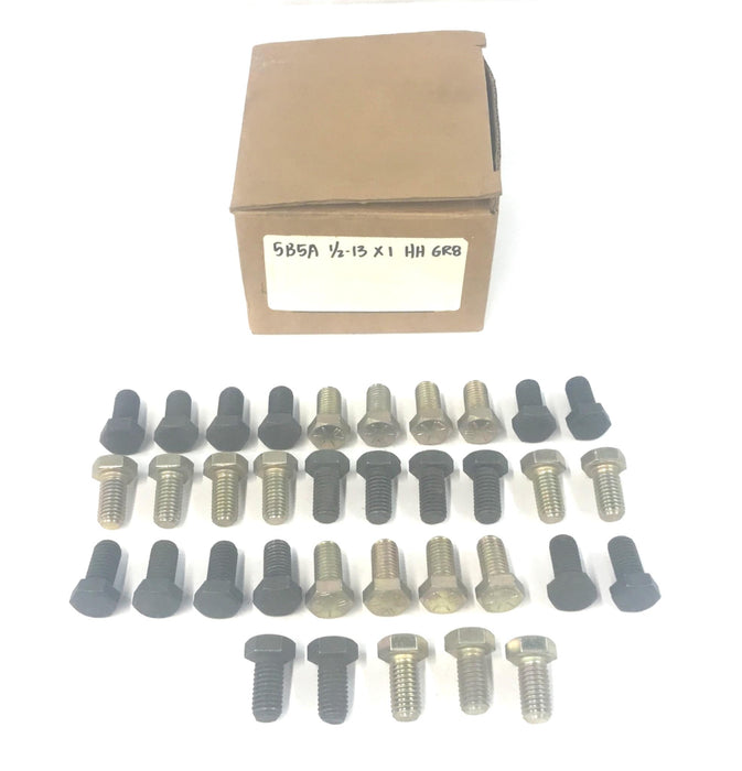 Unbranded 1/2-13 x 1 Grade 8 Hex Head Bolt [Lot of 35] NOS