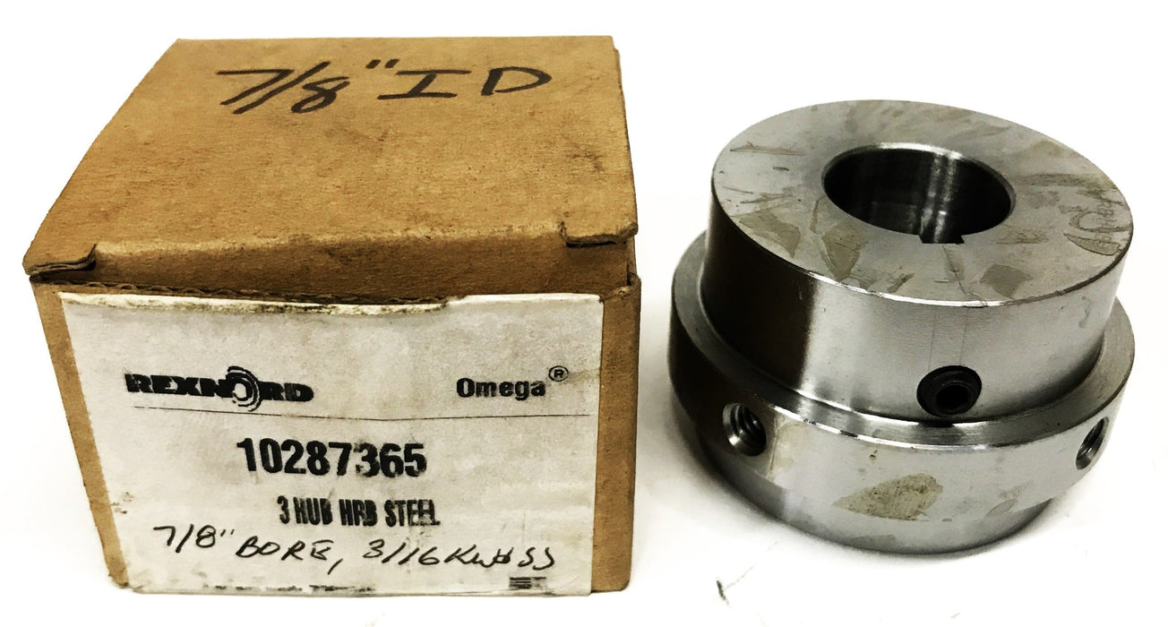 Rexnord 7/8 inch Bore 3HRB Steel Hub 10287365 NOS