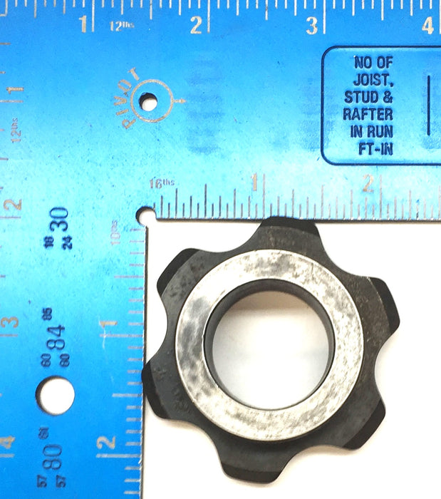 Unbranded 1" Bore 6-Tooth Weld-On Chain Sprocket [Lot of 2] NOS
