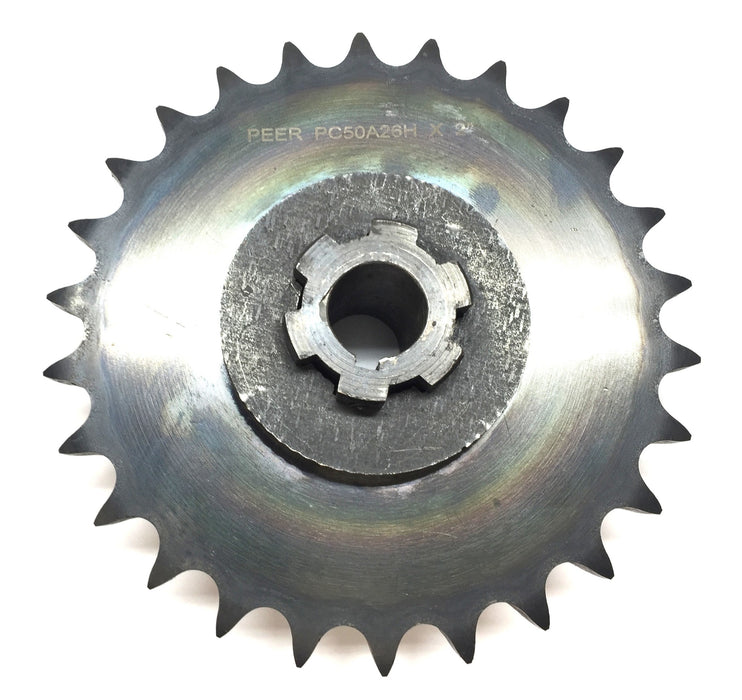 Peer 3/4" Bore 26-Tooth Torque Limiter w/PC50A26H Roller Chain Sprocket USED