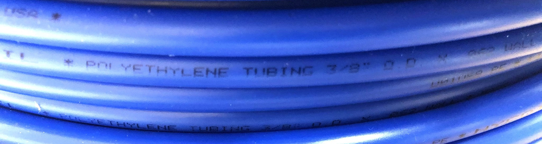 Nycoil 230 Foot 3/8 Inch OD .062 Wall Blue Polyethylene Tubing U01O58 PE NOS