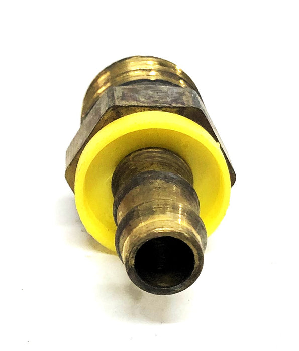 Parker Push-Lok Brass Fluid-Connector 1/3x3/4 Inch [Lot of 4] NOS