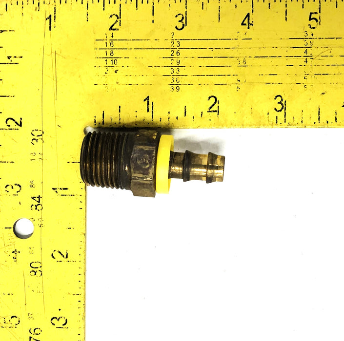 Parker Push-Lok Brass Fluid-Connector 1/3x3/4 Inch [Lot of 4] NOS