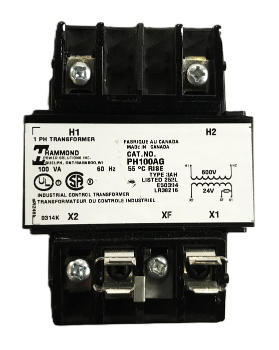 Hammond Control Transformer PH100AG NOS