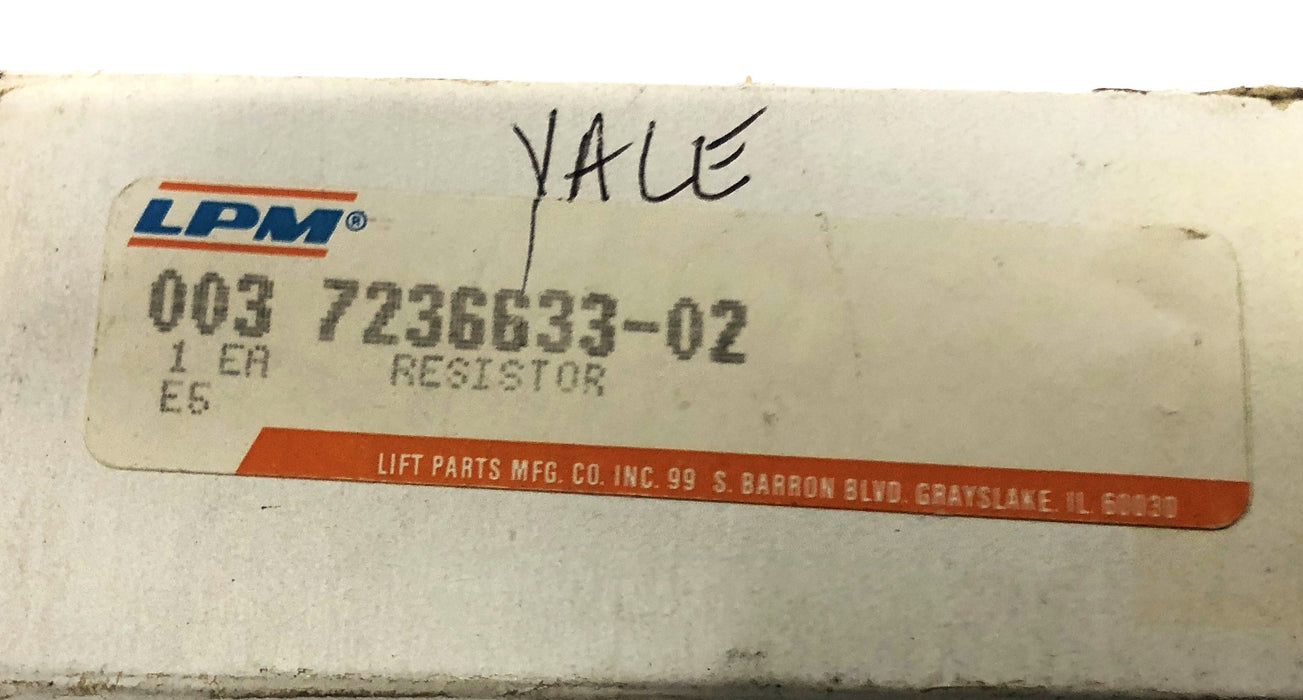 LPM Forklift Resistor 7236633-02 NOS