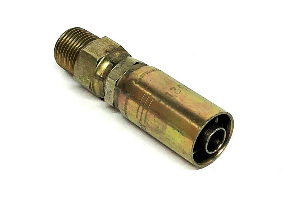 Parker Parflex Permanent Male NPTF Pipe Swivel Straight 11355-8-8 NOS