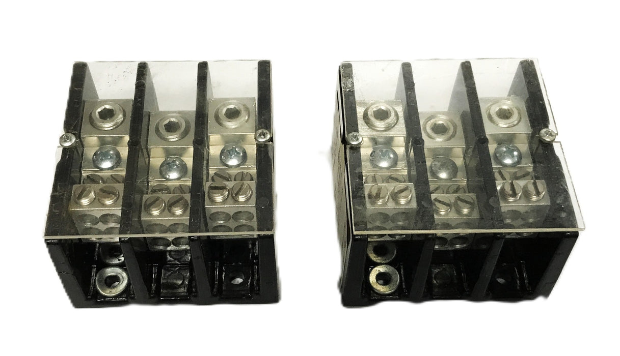 Marathon 3-Pole Power Distribution Block 1423570 [Lot of 2] USED