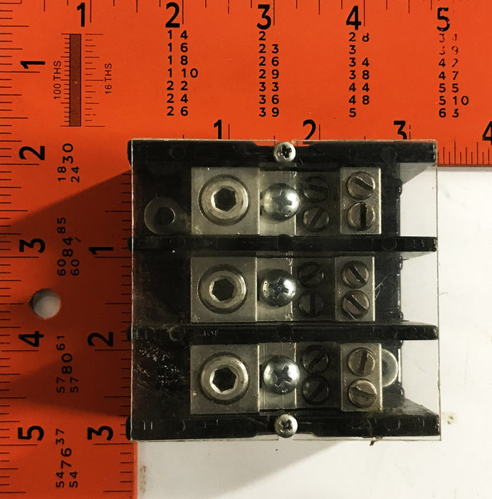 Marathon 3-Pole Power Distribution Block 1423570 [Lot of 2] USED