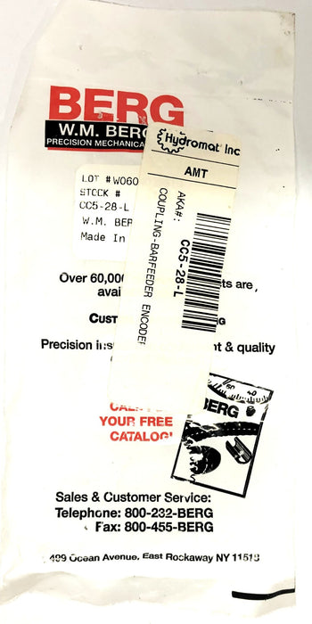 Berg Coupling CC5-28-L NOS
