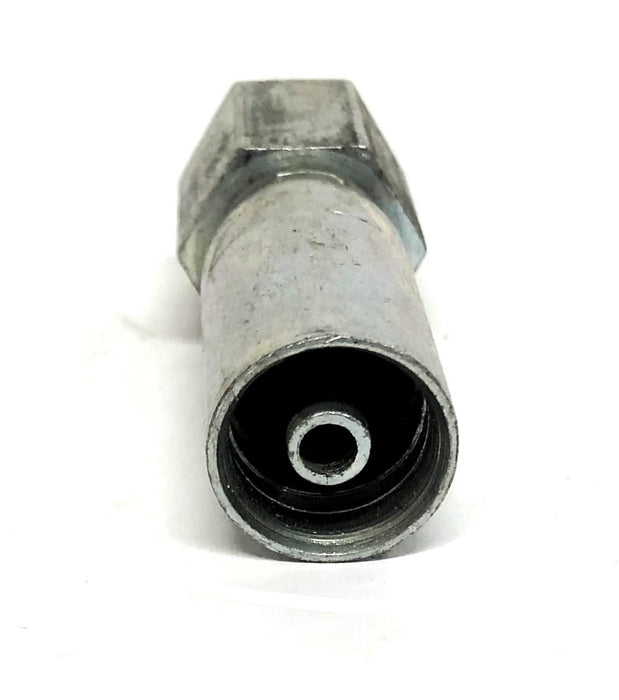 Unbranded Permanent Female Swage Straight Hose Fitting 903-04204 [Lot of 2] NOS